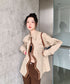 Wave Line Contrast Shirt